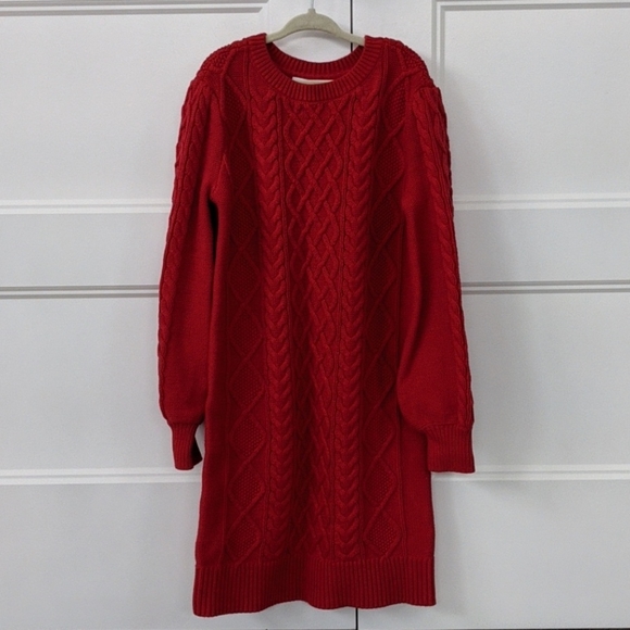 👧 Gap Kid's Cable-Knit Sweater Dress - Picture 1 of 4